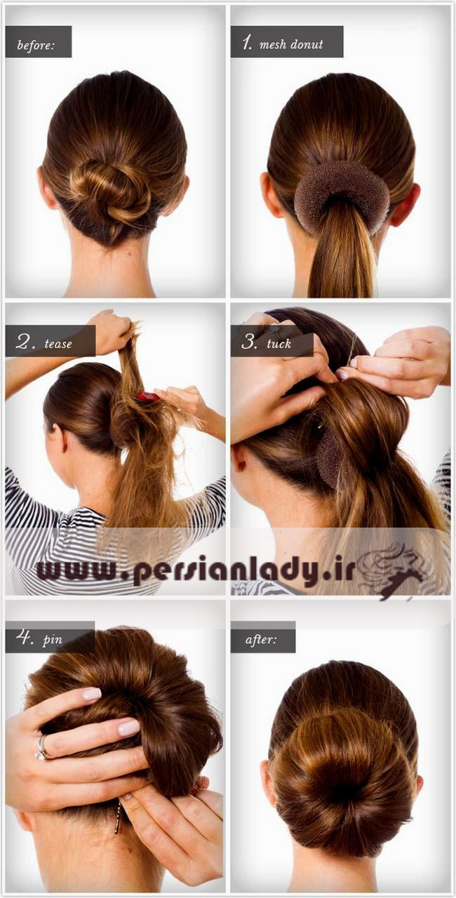 updo hairstyles for short hair step by step