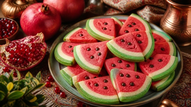 آموزش تهیه کوکی هندوانه ویژه شب یلدا
