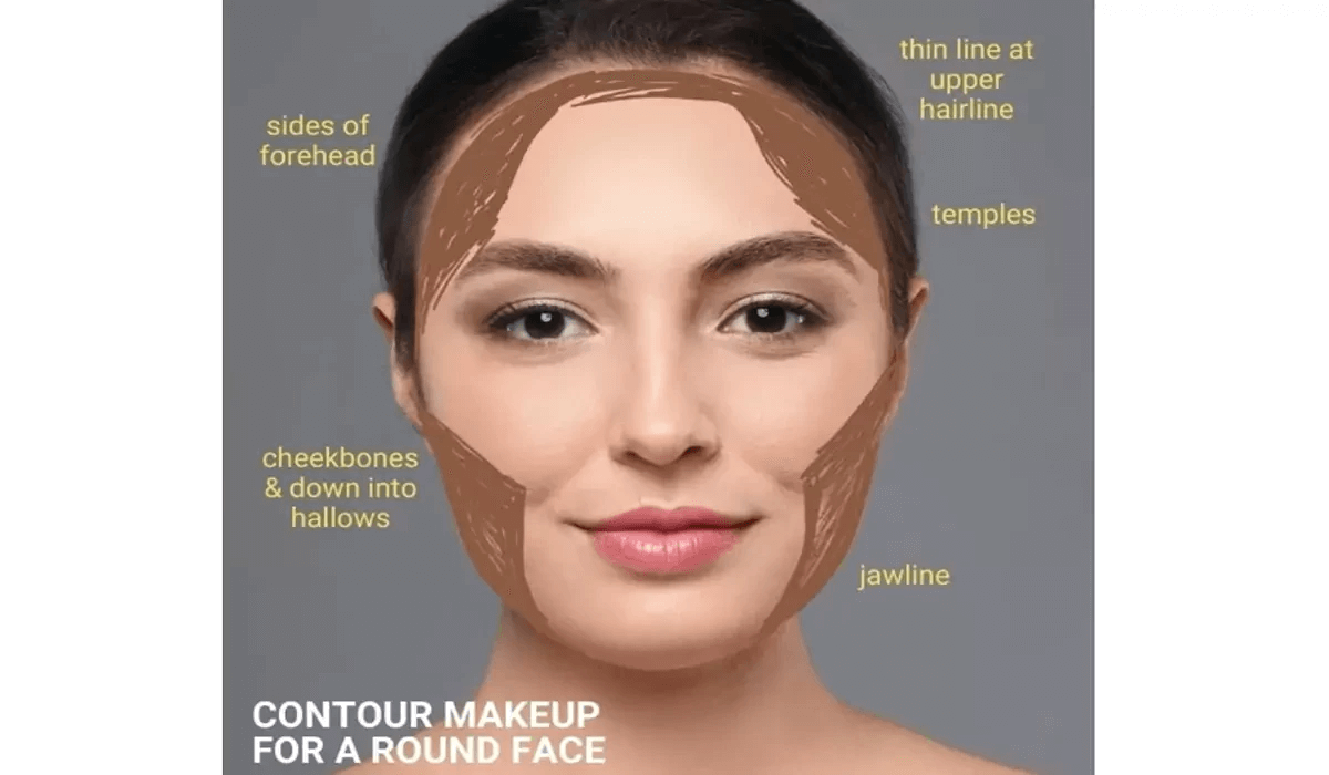 ترفندهای آرایش صورت گرد برای کشیده نشان دادن صورت