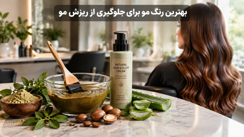 بهترین رنگ مو برای جلوگیری از ریزش مو | انتخاب و مراقبت