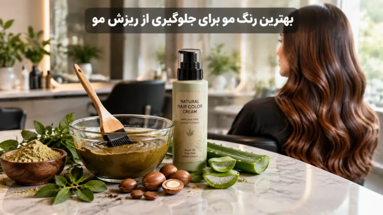 بهترین رنگ مو برای جلوگیری از ریزش مو؛ راهنمای انتخاب، ترکیبات بی‌خطر و مراقبت‌ها