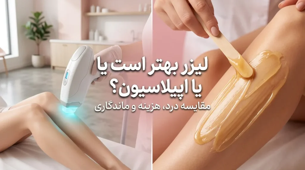 لیزر بهتر است یا اپیلاسیون؟ مقایسه درد، هزینه و ماندگاری
