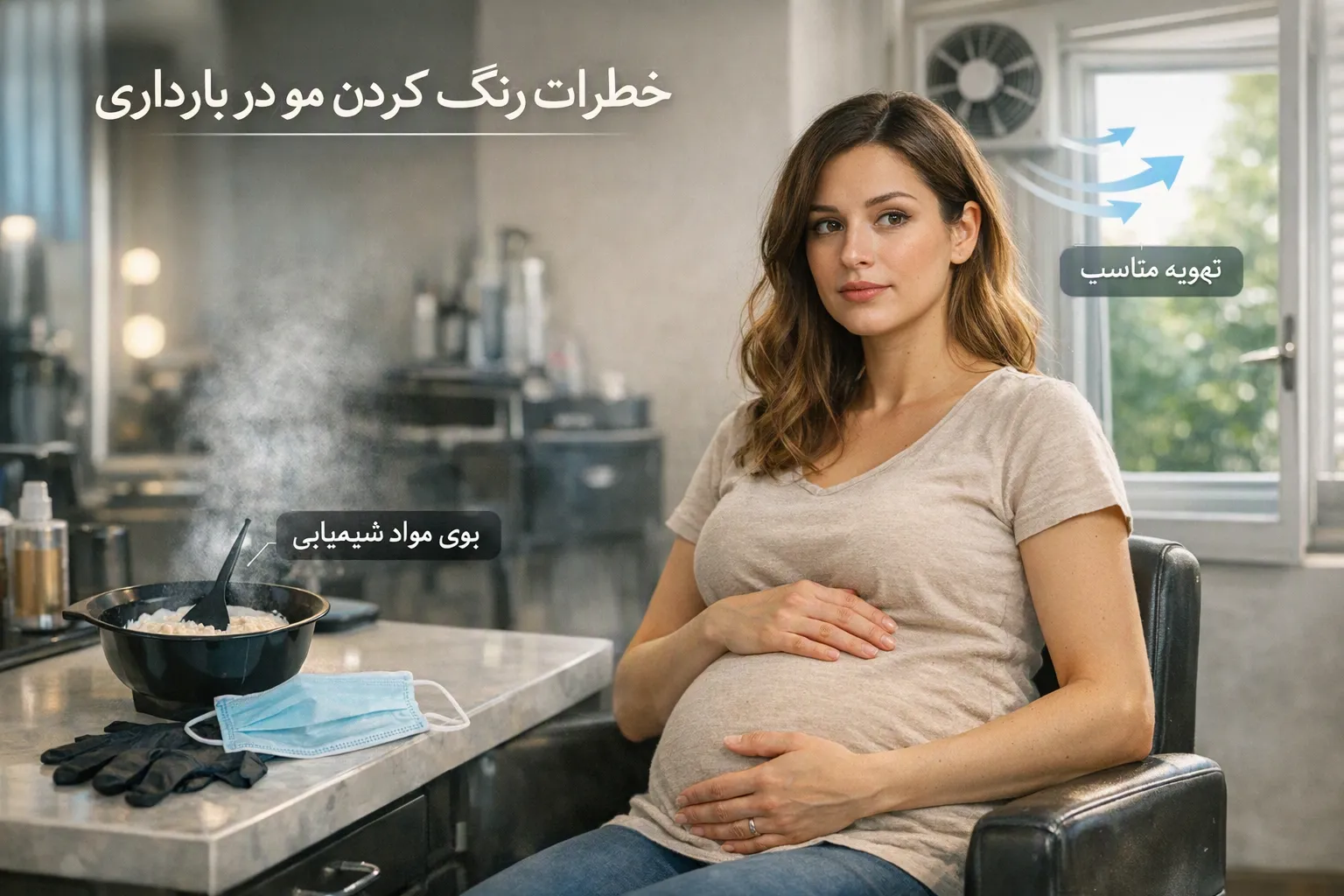 عوارض رنگ کردن مو در دوران بارداری | نکات ایمنی + زمان مناسب