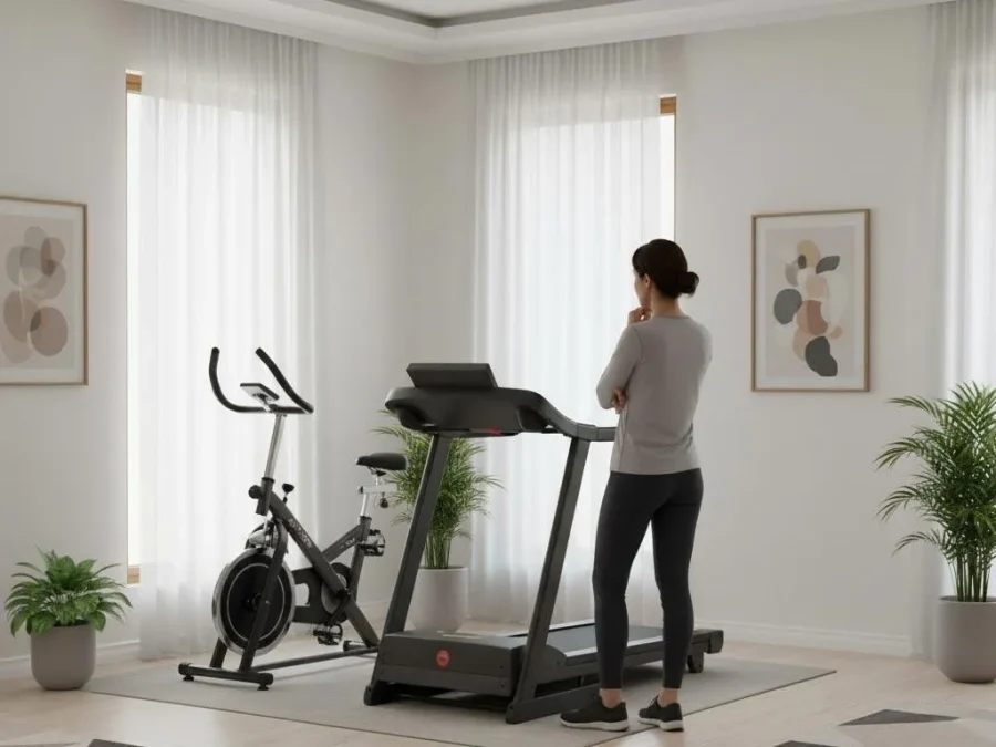 راهنمای جامع انتخاب: تردمیل یا دوچرخه ثابت؟ گام اول برای لاغری و تناسب اندام در منزل