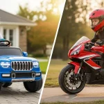 مقایسه جامع: ماشین شارژی کودک بهتر است یا موتور شارژی؟