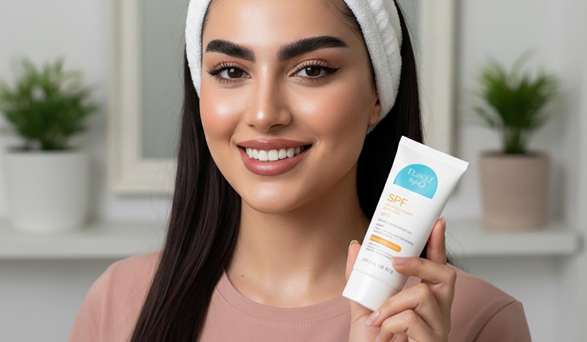 مراقبت از پوست چرب با کرم ضد آفتاب