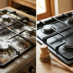 تمیز کردن چدن گاز راحت تر از هر زمان دیگه برای خانم های خانه دار،حذف چربی‌های چسبناک قدیمی