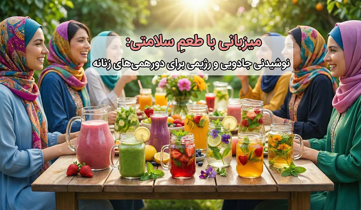میزبانی با طعمِ سلامتی: 10 نوشیدنی جادویی و رژیمی برای دورهمی‌های زنانه