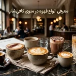 معرفی انواع قهوه در منوی کافی شاپ ،اگر مِنو گیجت کرده این راهنما برای تو نوشته شده!