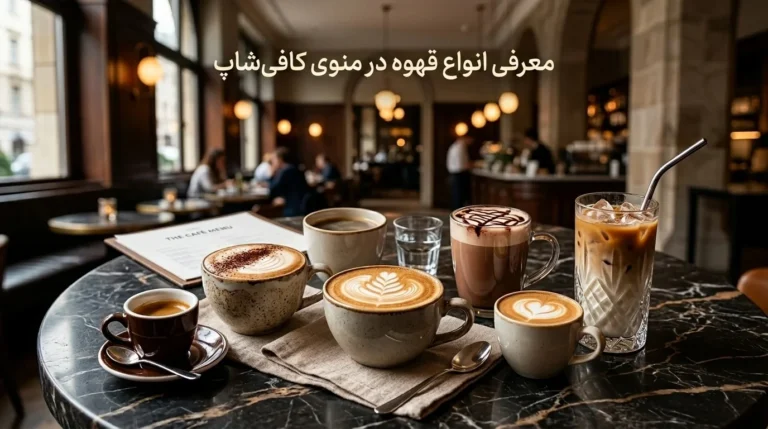 معرفی انواع قهوه در منوی کافی شاپ ،اگر تنوع در مِنو تو رو مُردد کرده این راهنما برای تو نوشته شده!