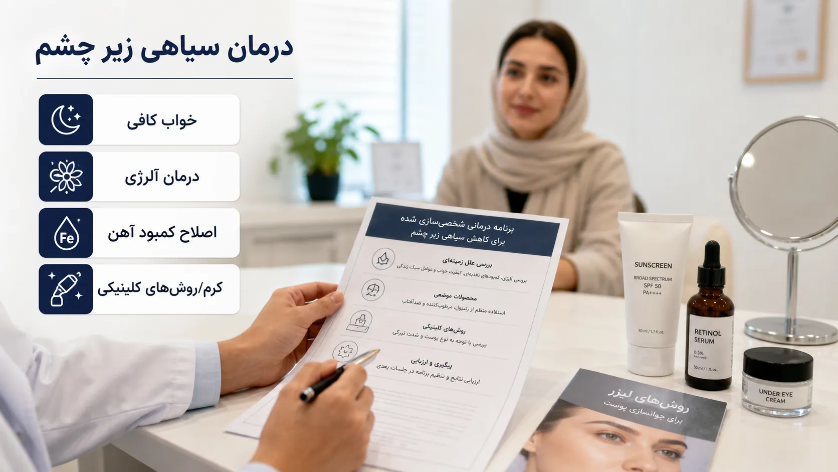 سیاهی دور چشم نشانه چه بیماری است؟ علت‌ها، درمان و پیشگیری